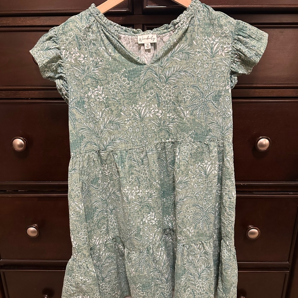 Wonderly Green Floral Dress